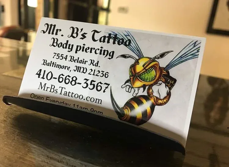 Mr. B's Tattoos — Tattoo and piercing shop in Baltimore
